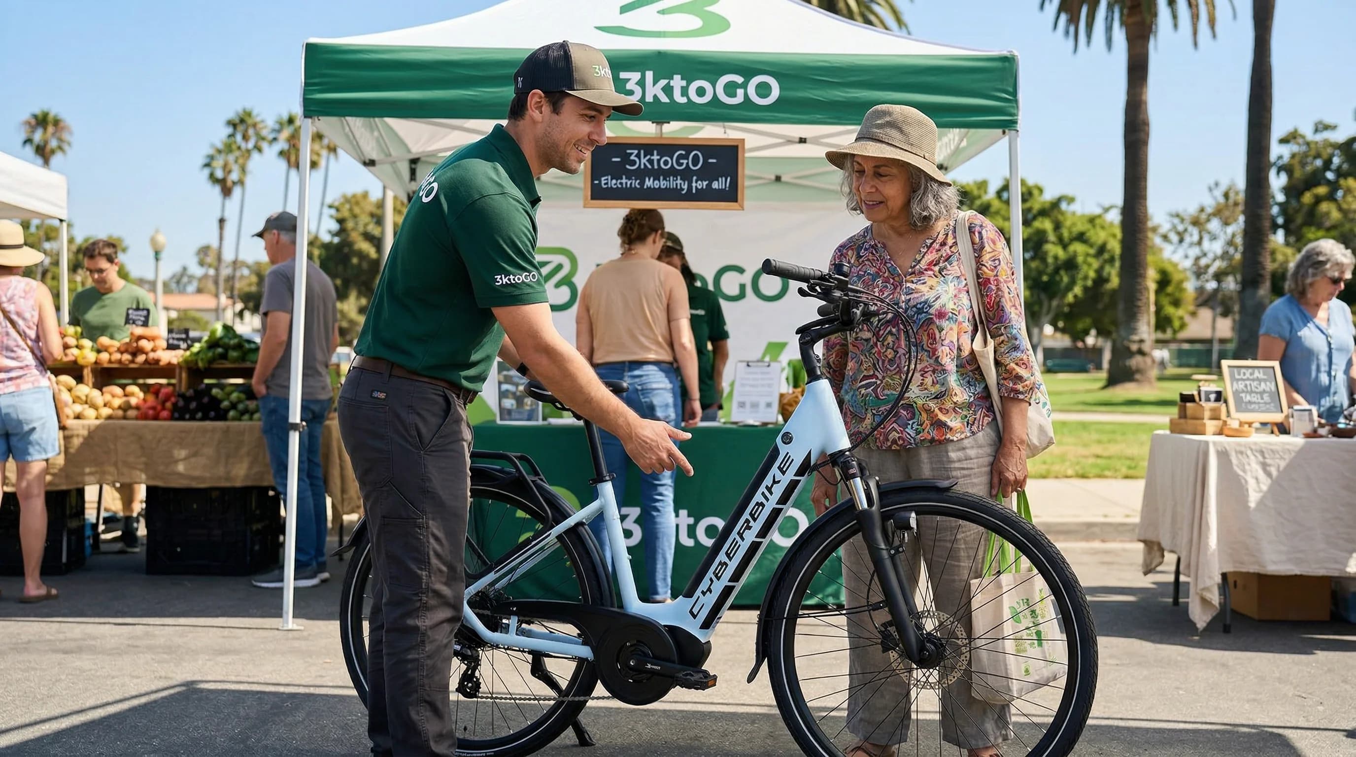 3KtoGO team member helping a customer